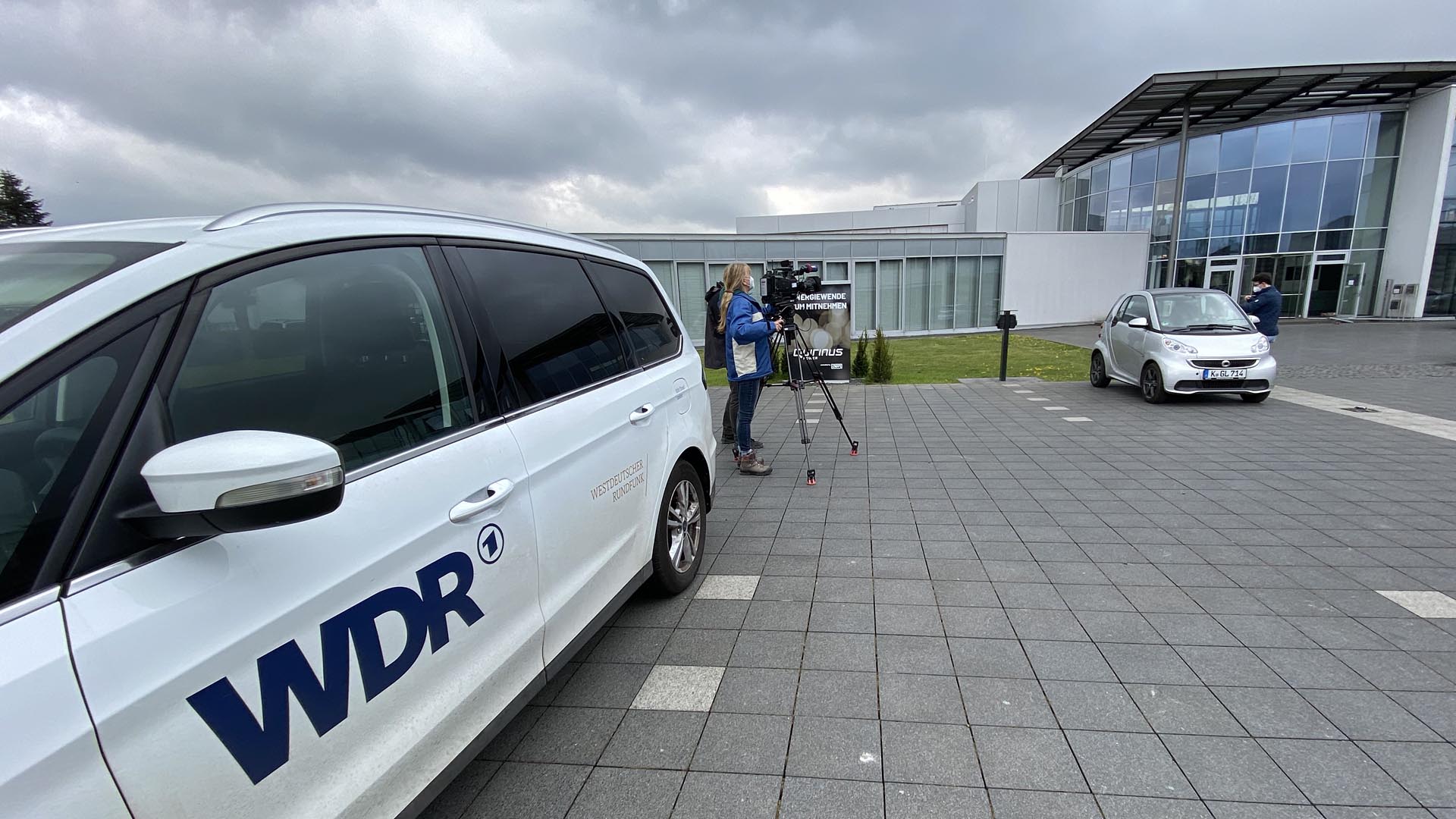 Fernsehteam der WDR Lokalzeit zu Besuch im Quirinus Forum